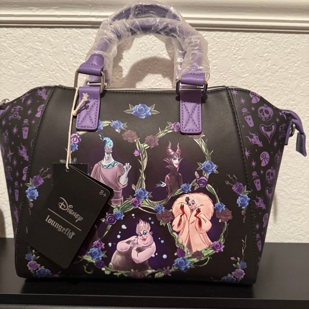 Loungefly/Disney Villains Floral Purse/Satchel